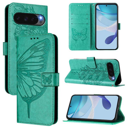 Embossed Butterfly Leather Phone Case, For Google Pixel 11 Pro XL, For Google Pixel 11 Pro / 11, For Google Pixel 10 Pro XL, For Google Pixel 10 / 10 Pro+, For Google Pixel 9a, For Google Pixel 9 Pro XL, For Google Pixel 9 Pro, For Google Pixel 9      ...