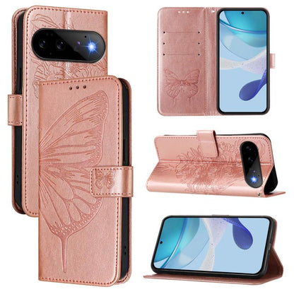 Embossed Butterfly Leather Phone Case, For Google Pixel 11 Pro XL, For Google Pixel 11 Pro / 11, For Google Pixel 10 Pro XL, For Google Pixel 10 / 10 Pro+, For Google Pixel 9a, For Google Pixel 9 Pro XL, For Google Pixel 9 Pro, For Google Pixel 9      ...