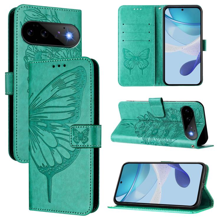 Embossed Butterfly Leather Phone Case, For Google Pixel 11 Pro XL, For Google Pixel 11 Pro / 11, For Google Pixel 10 Pro XL, For Google Pixel 10 / 10 Pro+, For Google Pixel 9a, For Google Pixel 9 Pro XL, For Google Pixel 9 Pro, For Google Pixel 9      ...