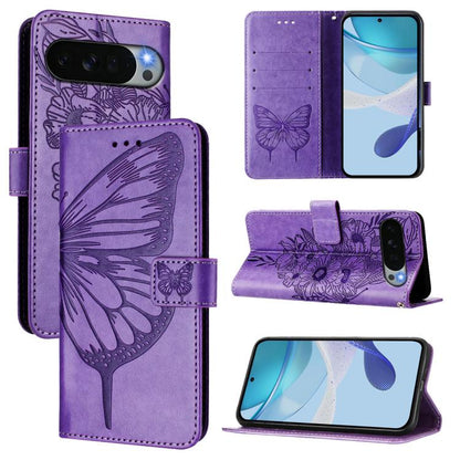 Embossed Butterfly Leather Phone Case, For Google Pixel 11 Pro XL, For Google Pixel 11 Pro / 11, For Google Pixel 10 Pro XL, For Google Pixel 10 / 10 Pro+, For Google Pixel 9a, For Google Pixel 9 Pro XL, For Google Pixel 9 Pro, For Google Pixel 9      ...