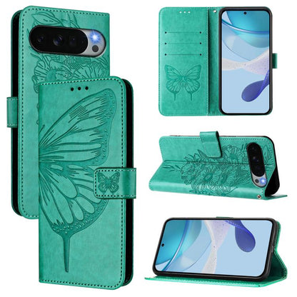 Embossed Butterfly Leather Phone Case, For Google Pixel 11 Pro XL, For Google Pixel 11 Pro / 11, For Google Pixel 10 Pro XL, For Google Pixel 10 / 10 Pro+, For Google Pixel 9a, For Google Pixel 9 Pro XL, For Google Pixel 9 Pro, For Google Pixel 9      ...