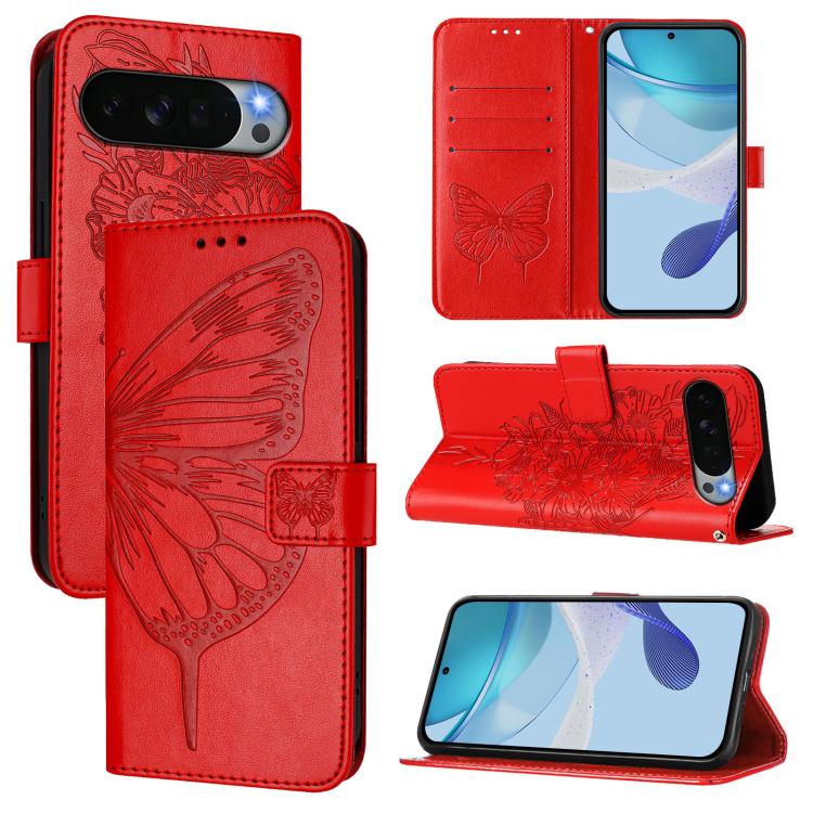 Embossed Butterfly Leather Phone Case, For Google Pixel 11 Pro XL, For Google Pixel 11 Pro / 11, For Google Pixel 10 Pro XL, For Google Pixel 10 / 10 Pro+, For Google Pixel 9a, For Google Pixel 9 Pro XL, For Google Pixel 9 Pro, For Google Pixel 9      ...
