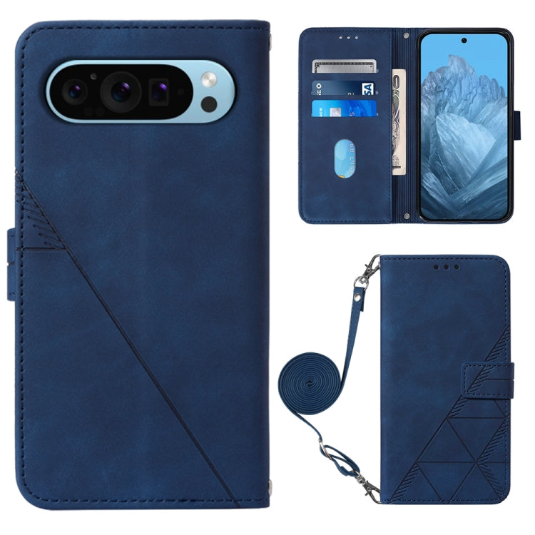 Crossbody 3D Embossed Flip Leather Phone Case, For Google Pixel 11 Pro XL, For Google Pixel 11 Pro / 11, For Google Pixel 10 Pro XL, For Google Pixel 10 / 10 Pro+, For Google Pixel 9a, For Google Pixel 9 Pro XL, For Google Pixel 9 Pro, For Google Pixel...