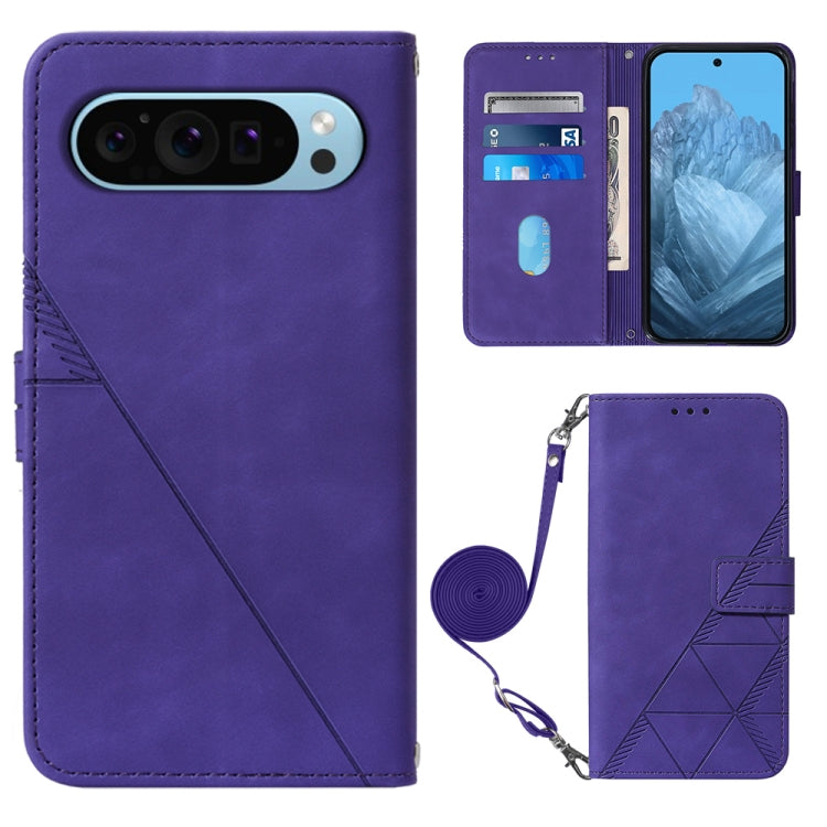 Crossbody 3D Embossed Flip Leather Phone Case, For Google Pixel 11 Pro XL, For Google Pixel 11 Pro / 11, For Google Pixel 10 Pro XL, For Google Pixel 10 / 10 Pro+, For Google Pixel 9a, For Google Pixel 9 Pro XL, For Google Pixel 9 Pro, For Google Pixel...