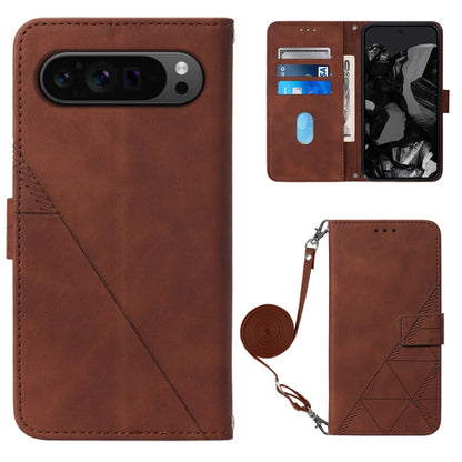 Crossbody 3D Embossed Flip Leather Phone Case, For Google Pixel 11 Pro XL, For Google Pixel 11 Pro / 11, For Google Pixel 10 Pro XL, For Google Pixel 10 / 10 Pro+, For Google Pixel 9a, For Google Pixel 9 Pro XL, For Google Pixel 9 Pro, For Google Pixel...
