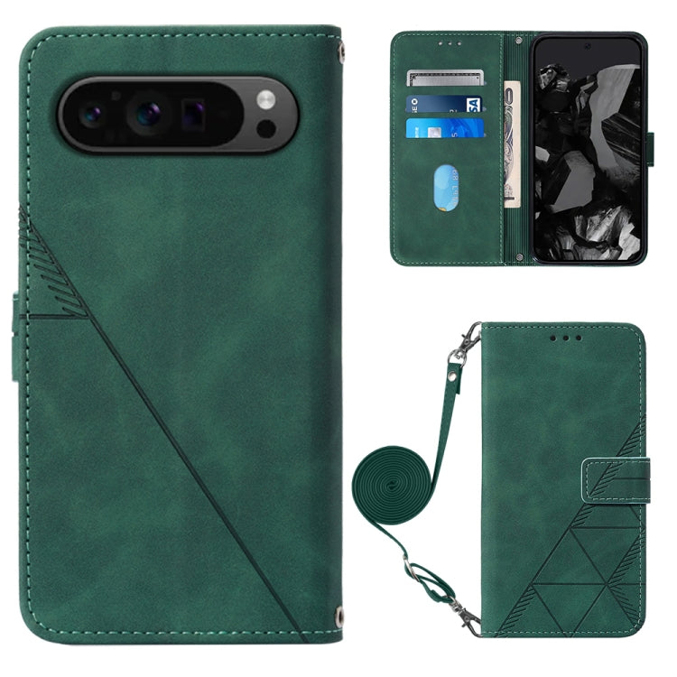 Crossbody 3D Embossed Flip Leather Phone Case, For Google Pixel 11 Pro XL, For Google Pixel 11 Pro / 11, For Google Pixel 10 Pro XL, For Google Pixel 10 / 10 Pro+, For Google Pixel 9a, For Google Pixel 9 Pro XL, For Google Pixel 9 Pro, For Google Pixel...