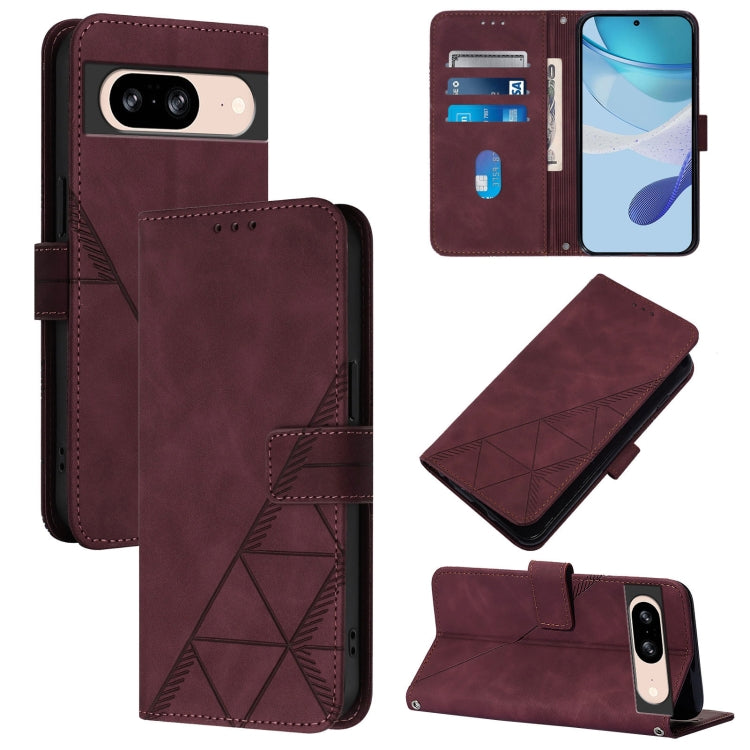 Crossbody 3D Embossed Flip Leather Phone Case, For Google Pixel 11 Pro XL, For Google Pixel 11 Pro / 11, For Google Pixel 10 Pro XL, For Google Pixel 10 / 10 Pro+, For Google Pixel 9a, For Google Pixel 9 Pro XL, For Google Pixel 9 Pro, For Google Pixel...