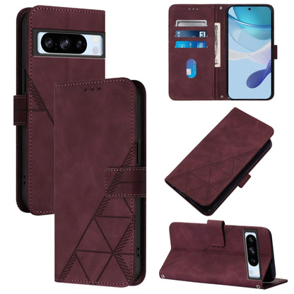 Crossbody 3D Embossed Flip Leather Phone Case, For Google Pixel 11 Pro XL, For Google Pixel 11 Pro / 11, For Google Pixel 10 Pro XL, For Google Pixel 10 / 10 Pro+, For Google Pixel 9a, For Google Pixel 9 Pro XL, For Google Pixel 9 Pro, For Google Pixel...