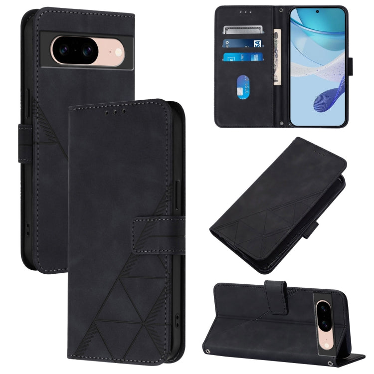 Crossbody 3D Embossed Flip Leather Phone Case, For Google Pixel 11 Pro XL, For Google Pixel 11 Pro / 11, For Google Pixel 10 Pro XL, For Google Pixel 10 / 10 Pro+, For Google Pixel 9a, For Google Pixel 9 Pro XL, For Google Pixel 9 Pro, For Google Pixel...