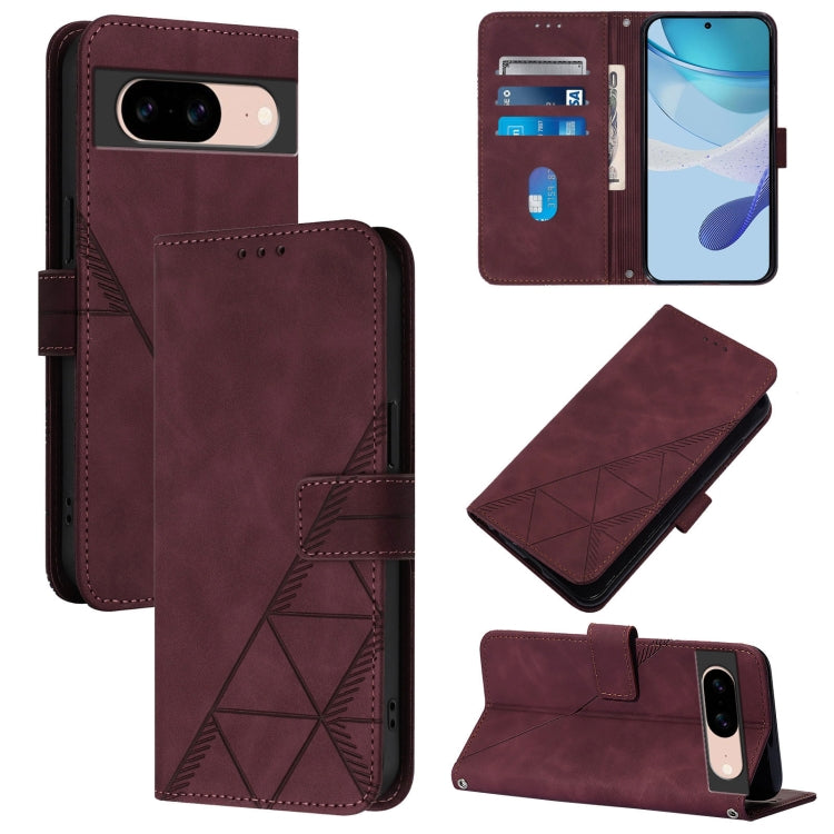 Crossbody 3D Embossed Flip Leather Phone Case, For Google Pixel 11 Pro XL, For Google Pixel 11 Pro / 11, For Google Pixel 10 Pro XL, For Google Pixel 10 / 10 Pro+, For Google Pixel 9a, For Google Pixel 9 Pro XL, For Google Pixel 9 Pro, For Google Pixel...