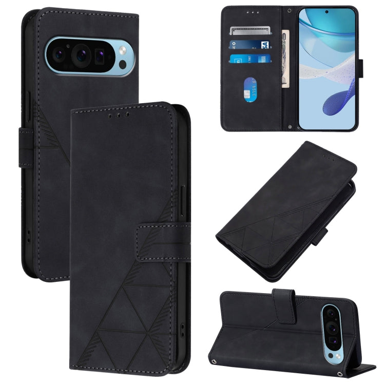 Crossbody 3D Embossed Flip Leather Phone Case, For Google Pixel 11 Pro XL, For Google Pixel 11 Pro / 11, For Google Pixel 10 Pro XL, For Google Pixel 10 / 10 Pro+, For Google Pixel 9a, For Google Pixel 9 Pro XL, For Google Pixel 9 Pro, For Google Pixel...