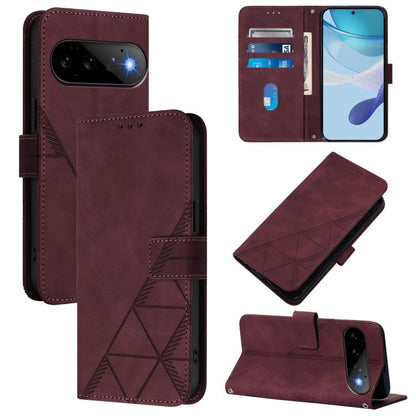 Crossbody 3D Embossed Flip Leather Phone Case, For Google Pixel 11 Pro XL, For Google Pixel 11 Pro / 11, For Google Pixel 10 Pro XL, For Google Pixel 10 / 10 Pro+, For Google Pixel 9a, For Google Pixel 9 Pro XL, For Google Pixel 9 Pro, For Google Pixel...