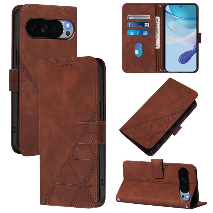 Crossbody 3D Embossed Flip Leather Phone Case, For Google Pixel 11 Pro XL, For Google Pixel 11 Pro / 11, For Google Pixel 10 Pro XL, For Google Pixel 10 / 10 Pro+, For Google Pixel 9a, For Google Pixel 9 Pro XL, For Google Pixel 9 Pro, For Google Pixel...