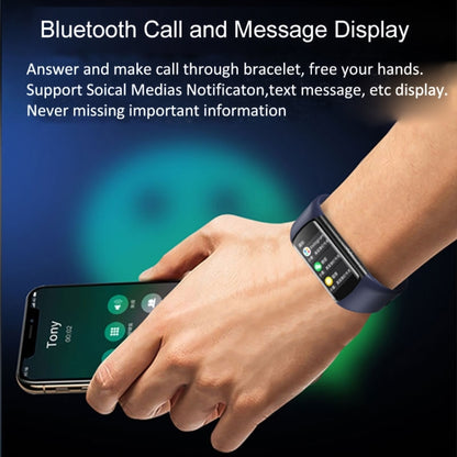H8 1.47 inch Color Screen Smart Bracelet, Supports Bluetooth Call / Blood Oxygen Monitoring