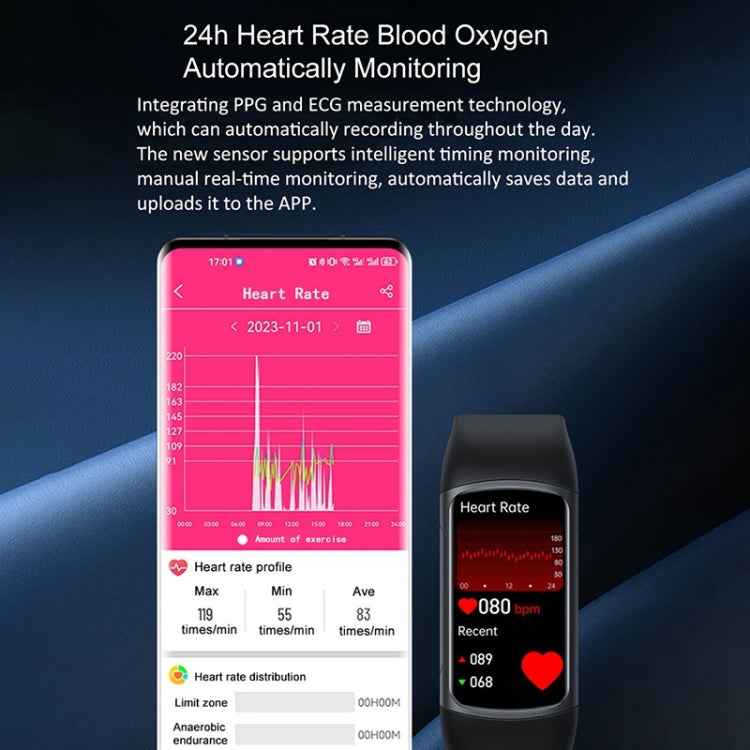 H8 1.47 inch Color Screen Smart Bracelet, Supports Bluetooth Call / Blood Oxygen Monitoring