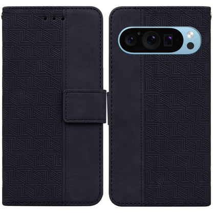 Geometric Embossed Leather Phone Case, For Google Pixel 10a, For Google Pixel 9a, For Google Pixel 9 Pro 5G, For Google Pixel 9, For Google Pixel 8a