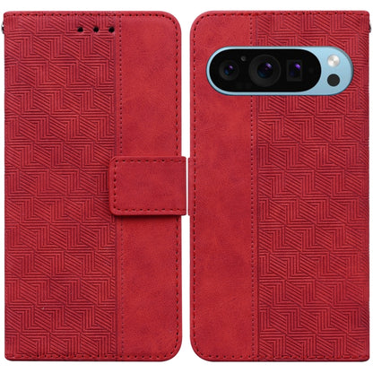 Geometric Embossed Leather Phone Case, For Google Pixel 10a, For Google Pixel 9a, For Google Pixel 9 Pro 5G, For Google Pixel 9, For Google Pixel 8a