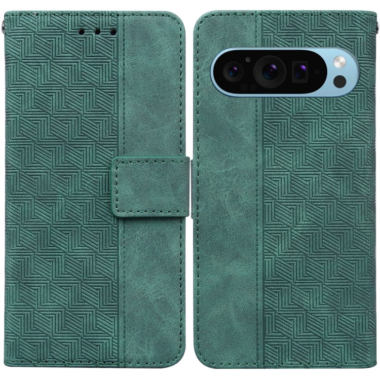 Geometric Embossed Leather Phone Case, For Google Pixel 10a, For Google Pixel 9a, For Google Pixel 9 Pro 5G, For Google Pixel 9, For Google Pixel 8a