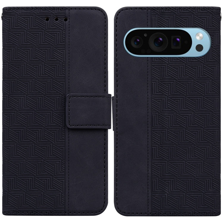 Geometric Embossed Leather Phone Case, For Google Pixel 10a, For Google Pixel 9a, For Google Pixel 9 Pro 5G, For Google Pixel 9, For Google Pixel 8a