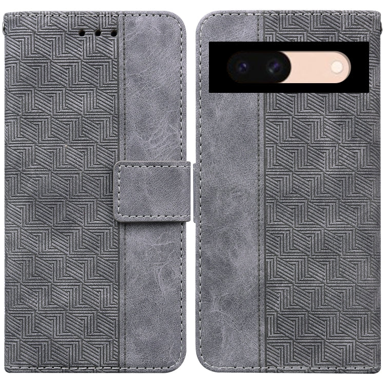 Geometric Embossed Leather Phone Case, For Google Pixel 10a, For Google Pixel 9a, For Google Pixel 9 Pro 5G, For Google Pixel 9, For Google Pixel 8a