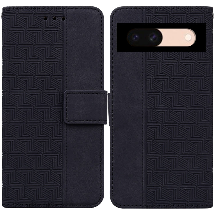 Geometric Embossed Leather Phone Case, For Google Pixel 10a, For Google Pixel 9a, For Google Pixel 9 Pro 5G, For Google Pixel 9, For Google Pixel 8a