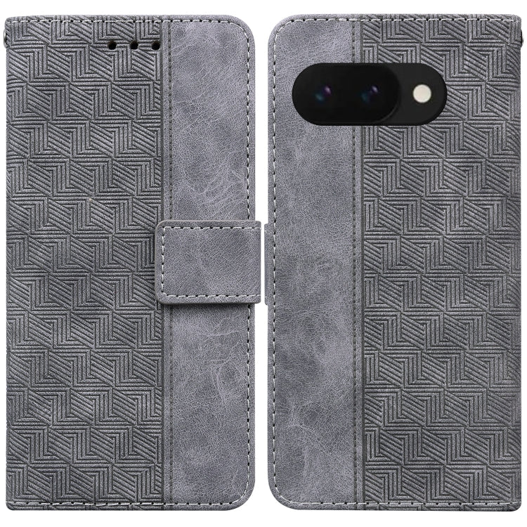 Geometric Embossed Leather Phone Case, For Google Pixel 10a, For Google Pixel 9a, For Google Pixel 9 Pro 5G, For Google Pixel 9, For Google Pixel 8a