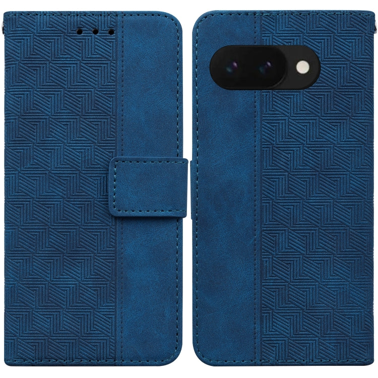 Geometric Embossed Leather Phone Case, For Google Pixel 10a, For Google Pixel 9a, For Google Pixel 9 Pro 5G, For Google Pixel 9, For Google Pixel 8a