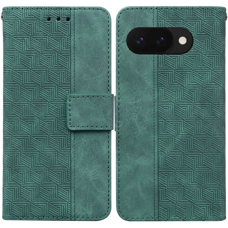 Geometric Embossed Leather Phone Case, For Google Pixel 10a, For Google Pixel 9a, For Google Pixel 9 Pro 5G, For Google Pixel 9, For Google Pixel 8a