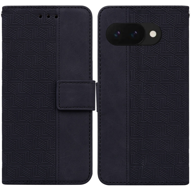 Geometric Embossed Leather Phone Case, For Google Pixel 10a, For Google Pixel 9a, For Google Pixel 9 Pro 5G, For Google Pixel 9, For Google Pixel 8a