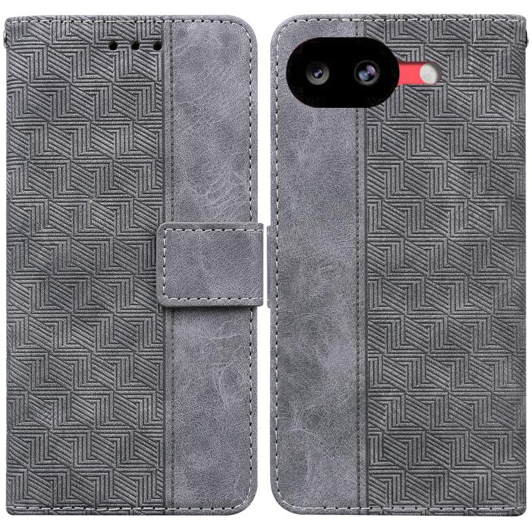 Geometric Embossed Leather Phone Case, For Google Pixel 10a, For Google Pixel 9a, For Google Pixel 9 Pro 5G, For Google Pixel 9, For Google Pixel 8a