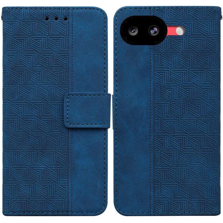 Geometric Embossed Leather Phone Case, For Google Pixel 10a, For Google Pixel 9a, For Google Pixel 9 Pro 5G, For Google Pixel 9, For Google Pixel 8a