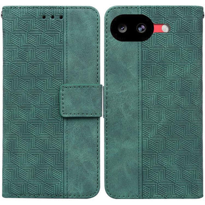 Geometric Embossed Leather Phone Case, For Google Pixel 10a, For Google Pixel 9a, For Google Pixel 9 Pro 5G, For Google Pixel 9, For Google Pixel 8a