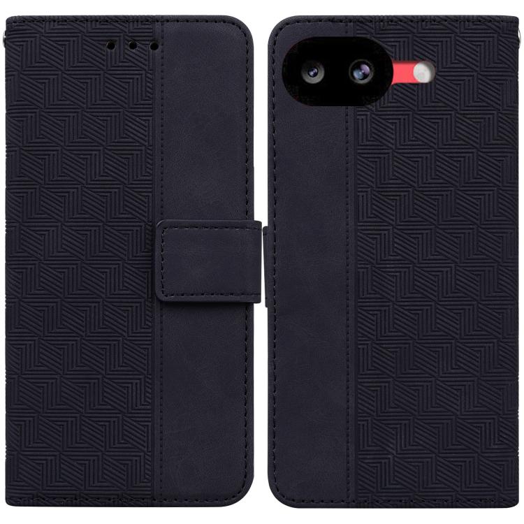 Geometric Embossed Leather Phone Case, For Google Pixel 10a, For Google Pixel 9a, For Google Pixel 9 Pro 5G, For Google Pixel 9, For Google Pixel 8a