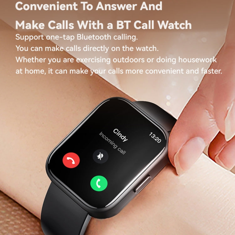 GTS6 1.69 inch Runmefit  Pressure MET BT Call Smart Watch, Heart Rate / Blood Pressure / Body Temperature