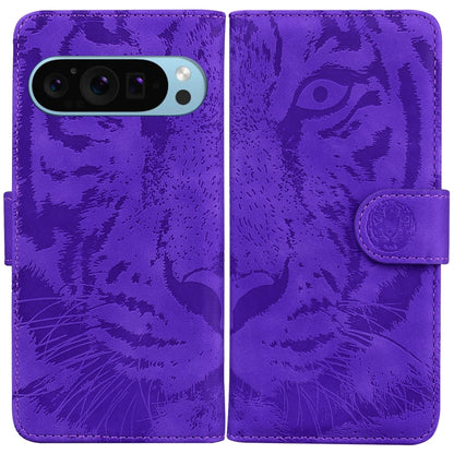 Tiger Embossing Pattern Flip Leather Phone Case, For Google Pixel 10a, For Google Pixel 9a, For Google Pixel 9 Pro 5G, For Google Pixel 9, For Google Pixel 8a