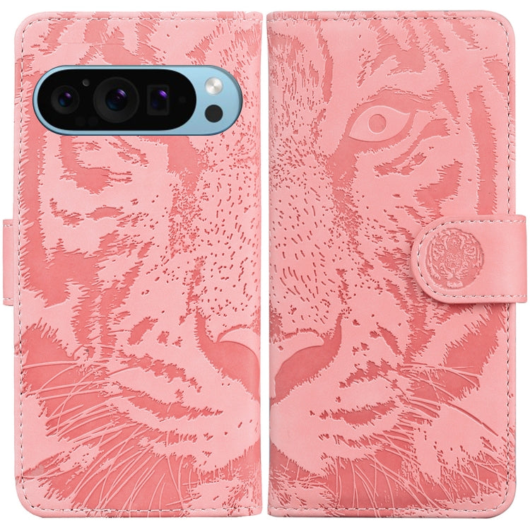 Tiger Embossing Pattern Flip Leather Phone Case, For Google Pixel 10a, For Google Pixel 9a, For Google Pixel 9 Pro 5G, For Google Pixel 9, For Google Pixel 8a