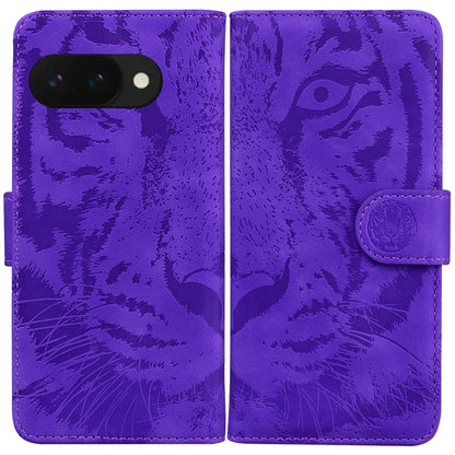 Tiger Embossing Pattern Flip Leather Phone Case, For Google Pixel 10a, For Google Pixel 9a, For Google Pixel 9 Pro 5G, For Google Pixel 9, For Google Pixel 8a
