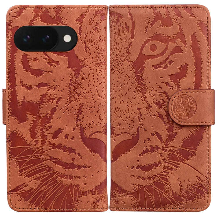 Tiger Embossing Pattern Flip Leather Phone Case, For Google Pixel 10a, For Google Pixel 9a, For Google Pixel 9 Pro 5G, For Google Pixel 9, For Google Pixel 8a