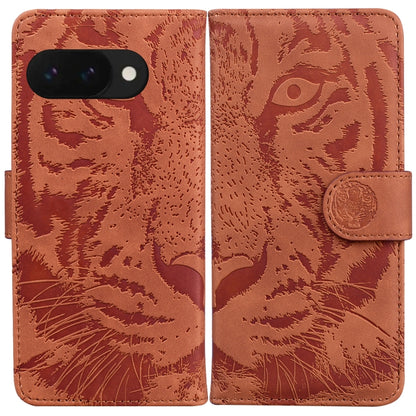 Tiger Embossing Pattern Flip Leather Phone Case, For Google Pixel 10a, For Google Pixel 9a, For Google Pixel 9 Pro 5G, For Google Pixel 9, For Google Pixel 8a