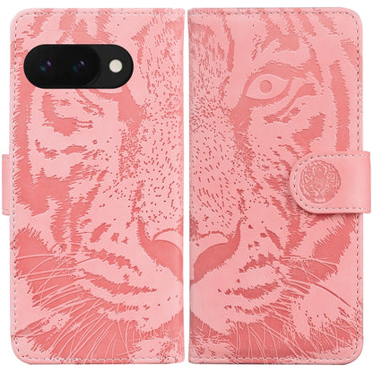 Tiger Embossing Pattern Flip Leather Phone Case, For Google Pixel 10a, For Google Pixel 9a, For Google Pixel 9 Pro 5G, For Google Pixel 9, For Google Pixel 8a