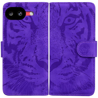 Tiger Embossing Pattern Flip Leather Phone Case, For Google Pixel 10a, For Google Pixel 9a, For Google Pixel 9 Pro 5G, For Google Pixel 9, For Google Pixel 8a