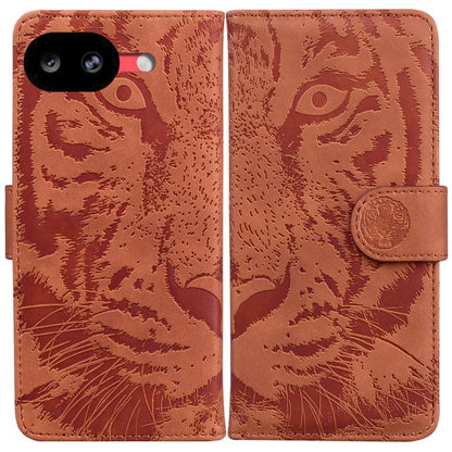 Tiger Embossing Pattern Flip Leather Phone Case, For Google Pixel 10a, For Google Pixel 9a, For Google Pixel 9 Pro 5G, For Google Pixel 9, For Google Pixel 8a