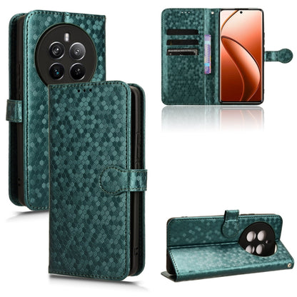 Honeycomb Dot Texture Leather Phone Case, For Realme GT 7 5G Global, For Realme 14x 5G Malaysia / V70, For Realme 14 5G, For Realme 14 Pro Lite / 13 Pro Global, For Realme P3 Pro, For Realme 14 Pro+, For Realme 14 Pro, For Realme C75 4G                ...
