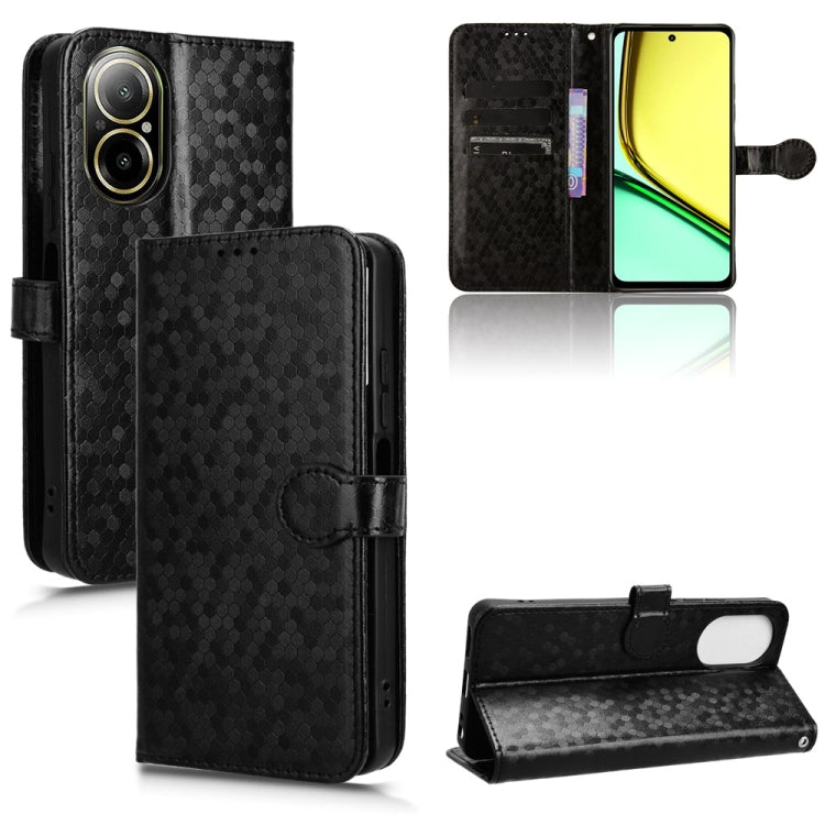 Honeycomb Dot Texture Leather Phone Case, For Realme GT 7 5G Global, For Realme 14x 5G Malaysia / V70, For Realme 14 5G, For Realme 14 Pro Lite / 13 Pro Global, For Realme P3 Pro, For Realme 14 Pro+, For Realme 14 Pro, For Realme C75 4G                ...