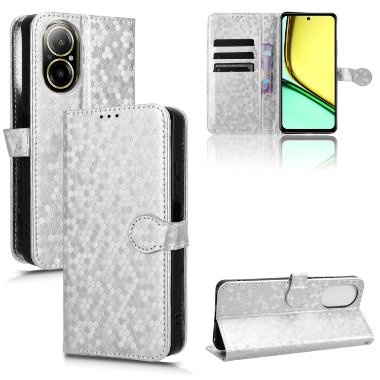 Honeycomb Dot Texture Leather Phone Case, For Realme GT 7 5G Global, For Realme 14x 5G Malaysia / V70, For Realme 14 5G, For Realme 14 Pro Lite / 13 Pro Global, For Realme P3 Pro, For Realme 14 Pro+, For Realme 14 Pro, For Realme C75 4G                ...