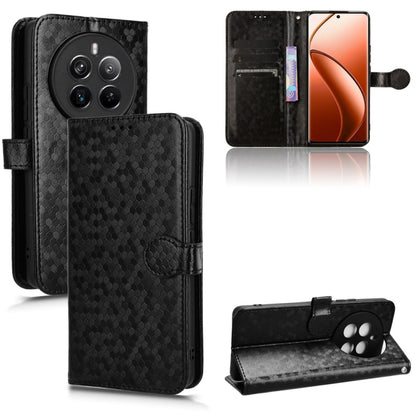 Honeycomb Dot Texture Leather Phone Case, For Realme GT 7 5G Global, For Realme 14x 5G Malaysia / V70, For Realme 14 5G, For Realme 14 Pro Lite / 13 Pro Global, For Realme P3 Pro, For Realme 14 Pro+, For Realme 14 Pro, For Realme C75 4G                ...