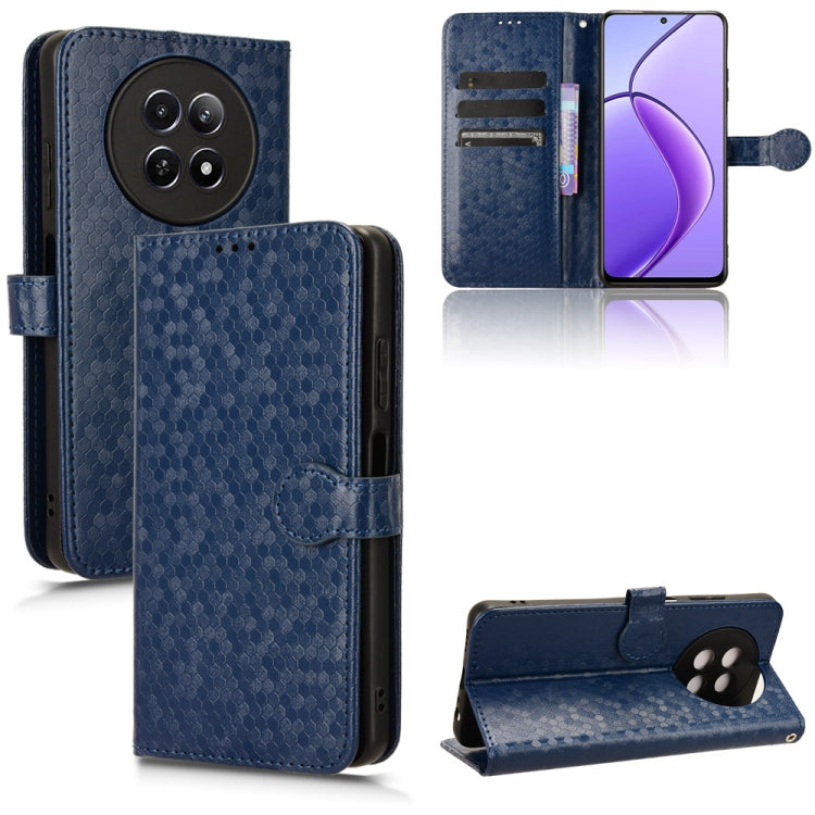 Honeycomb Dot Texture Leather Phone Case, For Realme GT 7 5G Global, For Realme 14x 5G Malaysia / V70, For Realme 14 5G, For Realme 14 Pro Lite / 13 Pro Global, For Realme P3 Pro, For Realme 14 Pro+, For Realme 14 Pro, For Realme C75 4G                ...