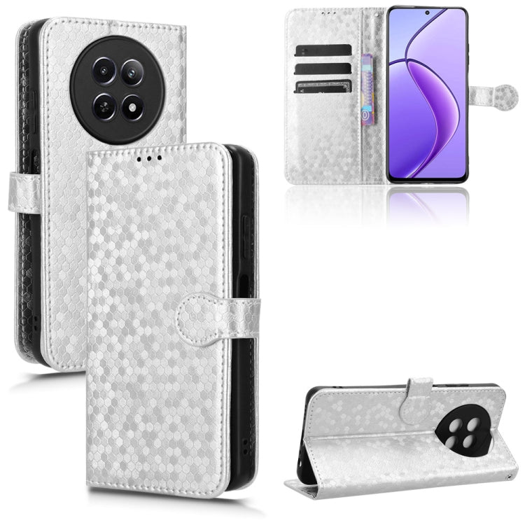 Honeycomb Dot Texture Leather Phone Case, For Realme GT 7 5G Global, For Realme 14x 5G Malaysia / V70, For Realme 14 5G, For Realme 14 Pro Lite / 13 Pro Global, For Realme P3 Pro, For Realme 14 Pro+, For Realme 14 Pro, For Realme C75 4G                ...
