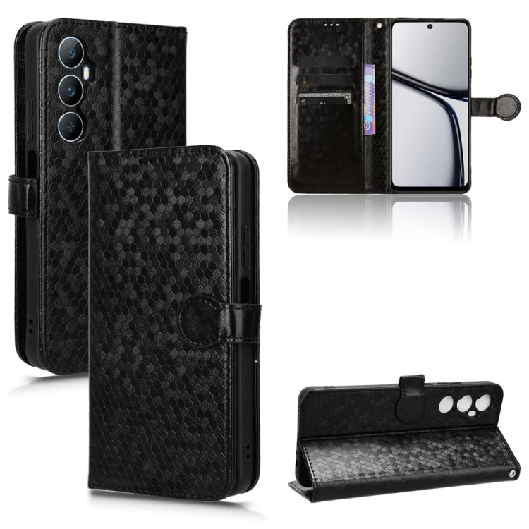 Honeycomb Dot Texture Leather Phone Case, For Realme GT 7 5G Global, For Realme 14x 5G Malaysia / V70, For Realme 14 5G, For Realme 14 Pro Lite / 13 Pro Global, For Realme P3 Pro, For Realme 14 Pro+, For Realme 14 Pro, For Realme C75 4G                ...