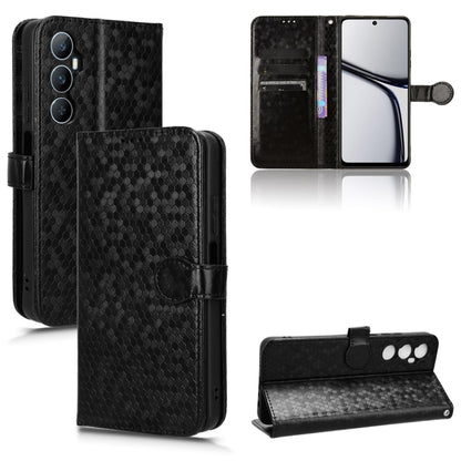 Honeycomb Dot Texture Leather Phone Case, For Realme GT 7 5G Global, For Realme 14x 5G Malaysia / V70, For Realme 14 5G, For Realme 14 Pro Lite / 13 Pro Global, For Realme P3 Pro, For Realme 14 Pro+, For Realme 14 Pro, For Realme C75 4G                ...